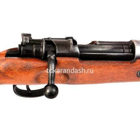 Карабин Маузера K-98 Германия, I и II Мировые войны 110,5см, без ремня, состаренный, металл/дерево D от магазина "Карандаш"