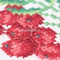 Набор для вышивания "Рябинка" 9х9см (канва, нитки, игла, схема) 12-041 от магазина "Карандаш"