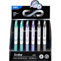 Карандаш автоматический "Scribe" 0,7мм с ластиком, резиновый грип, цвет корпуса ассорти EU747 от магазина "Карандаш"