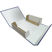 Папка архивная с завязками А4 150мм синяя бумвинил 128/741151 от магазина "Карандаш"