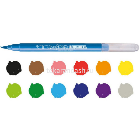 Фломастеры-кисть 12 цветов "Acquarell" картонная упаковка 42747 от магазина "Карандаш"