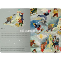 Тетрадь А5 40л клетка "Зима" прошитый блок матовая ламинация 7-40-114 от магазина "Карандаш"