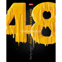 Тетрадь А5 48л клетка "СОРОК ВОСЕМЬ" на скобе 3D лак матовая ламинация 5 дизайнов 054573 от магазина "Карандаш"