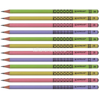 Карандаш чернографитный "Acmeliae" 2В, круглый корпус дерево ассорти 43518 EAN от магазина "Карандаш"