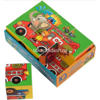 Умные кубики 6шт. "Мы едем на машинках" 978-5-8112-7000-2 от магазина "Карандаш"