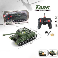 Танк р/у 21х11х10см с аккумулятором, пластик (свет, звук) LT190368 от магазина "Карандаш"