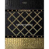 Тетрадь А5 48л клетка "Gold Style" на скобе 3D фольга 3D лак матовая ламинация 5 дизайнов 050109 от магазина "Карандаш"