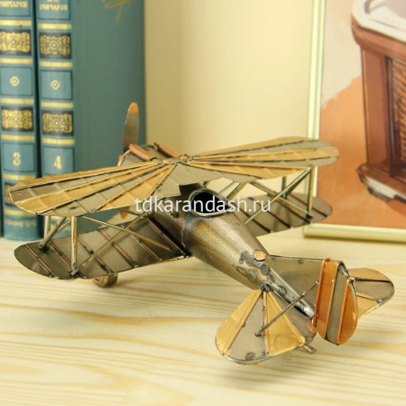 Декоративное изделие "Самолет Таchikawa Ki-9 Spruce 1934 г." 20х21х8см металл RD-2404-C-110 от магазина "Карандаш"
