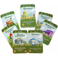 Игра настольная "Мачи Коро" 24х16см (190 карточек, 60 монет, 2 кубика) 1188 от магазина "Карандаш"