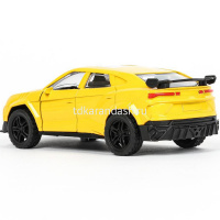 Машина "Lamborghini urus" желтая, инерционная, металл 12см (свет, звук, открывающиеся двери) 2312C00 от магазина "Карандаш"