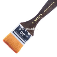 Кисть синтетика флейц №50 короткая ручка "Claude" 791050 от магазина "Карандаш"
