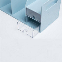 Лоток вертикальный "Sysmax" 3-х секционный, с выдвижными ящиками, мятный 42300/280140 от магазина "Карандаш"