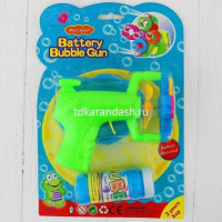 Мыльные пузыри - пистолет 4 отверстия 10х13см ассорти 2039-653 от магазина "Карандаш"