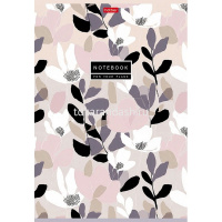 Тетрадь А4 96л клетка "Музыка цветов" на скобе ламинация Soft-touch 3 дизайна 093581 от магазина "Карандаш"