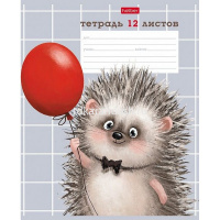 Тетрадь А5 12л клетка "Хорошо быть ёжиком" на скобе 5 дизайнов 080068 от магазина "Карандаш"