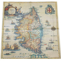 Набор салфеток для декупажа 33х33мм 20шт Карта Y6791-18 от магазина "Карандаш"