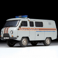 Модель "УАЗ 3909. Аварийно-спасательная служба" 10,3см 66 деталей 43002 от магазина "Карандаш"