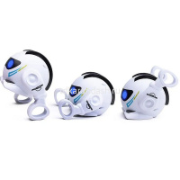 Робот р/у "Вилли" 14,5х8х10,5см пластик (подсветка глаз, кувырки, мелодия) K24 от магазина "Карандаш"