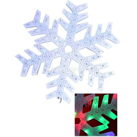 Эл/панно Снежинка 39см разноцветное, светодиодное, прозрачный провод, 1 режим Y1432-14 от магазина "Карандаш"