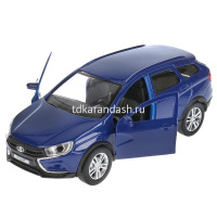 Машина "Lada Vesta SW Cross" синяя, инерционная, металл 12см (открывающиеся двери) VESTA-CROSS-BU от магазина "Карандаш"