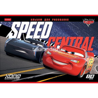 Альбом для рисования А4 20л "Тачки" на скобе 5 дизайнов 085133 от магазина "Карандаш"