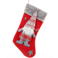 Мешок для подарков Сапожок 20х50см 3 вида 210413-46 от магазина "Карандаш"