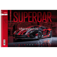 Альбом для рисования А4 32л "Из чего сделаны мальчишки" на спирали, перфорация на отрыв, 5 дизайнов от магазина "Карандаш"