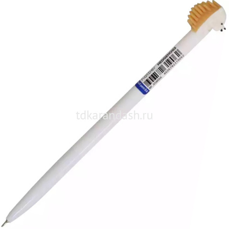 Ручка шариковая "Hedgehog. Ежики" 0,6мм синяя, автомат, корпус ассорти, чернила soft ink 058666