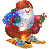Эл/панно Дед Мороз/Снеговик 25см светодиодное SK3024 от магазина "Карандаш"