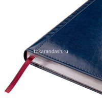 Ежедневник недатированный А5 "Image" 272стр., синий, серебряный срез, искусственная кожа 3-346/02 от магазина "Карандаш"