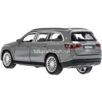 Машина "Mercedes-Benz Maybach GLS" серая, инерционная, металл 12см, двери (открывающиеся двери) от магазина "Карандаш"