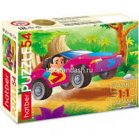 Пазлы 54 эл. "Веселые гонки" 13х17,5см 4 дизайна 54ПЗ5/069132 от магазина "Карандаш"