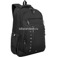 Рюкзак 32х47х17см, 940гр, 3 отделения, 4 кармана, черный с обвесом RU-636-1/1 от магазина "Карандаш"