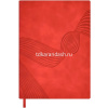 Ежедневник недатированный А6+ "Escalada" 320стр., красный, искусственная кожа софт-тач 64025