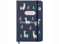 Бизнес-блокнот А5 80л "Лама" на резинке, линия, обложка 7БЦ софт-тач, 4цв. Y8667-19 от магазина "Карандаш"