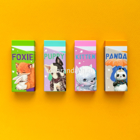 Ластик "HappyGraphix. Kids" прямоугольный, 30х68х10мм 4 цвета 42-0025 от магазина "Карандаш"