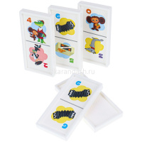 Домино "Союзмультфильм. Чебурашка" пластик (28 деталей 7х3,5см) ИН-4858 от магазина "Карандаш"