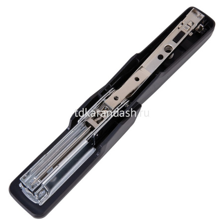 Степлер №24/6,26/6 25л глубина 45мм пластик черный E0464BLACK от магазина "Карандаш"