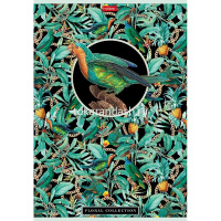 Тетрадь А4 96л клетка "Floral collection" на скобе 3D фольга матовая ламинация 3 дизайна 082991 от магазина "Карандаш"