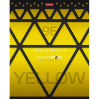 Тетрадь А5 96л клетка "ColourSpace" на скобе выборочный лак 5 дизайнов 075387 от магазина "Карандаш"