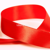 Лента упаковочная атласная 2,5см х 5,4м красная №026 AL-25P от магазина "Карандаш"