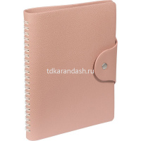 Ежедневник недатированный А5 "Torino" 272стр., пудровый, искусственная кожа, на кнопке 3-685/01 от магазина "Карандаш"