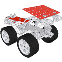 Конструктор металлический "Для уроков труда. Транспорт 3в1" 201 деталь 02215 от магазина "Карандаш"