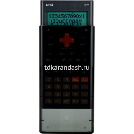 Калькулятор научный 10+2 разрядов 300 функций 162х82х18мм черный E1720-BLACK от магазина "Карандаш"