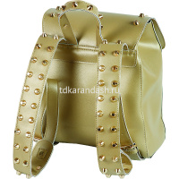 Рюкзак 27x23x7см искусственная кожа 1 отделение золотистый 7032839 от магазина "Карандаш"