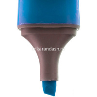 Маркер текстовыделитель "Milan" голубой, клиновидный наконечник, толщина линии 1-5мм 80051 от магазина "Карандаш"