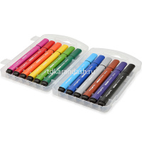 Фломастеры 12 цветов "FunColor Jumbo" утолщенные, в пластиковом пенале 32-0041 от магазина "Карандаш"