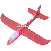 Самолет-планер 48см 4 цвета, пенопласт (свет) XJ2382 от магазина "Карандаш"