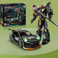 Конструктор-трансформер "Машина. 3в1" 1880 деталей 42х35,5см пластик (свет) LT395870 от магазина "Карандаш"