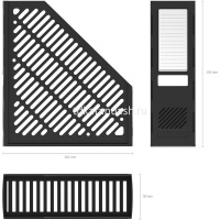 Лоток д/бумаг вертикальный "Classic" ширина 9см черный, пластик 5016 от магазина "Карандаш"